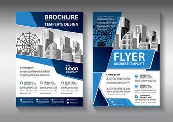 Business abstract vector template. Brochure design, cover modern layout, annual report, poster, flyer in A4 with colorful triangles, geometric shapes for tech, science, market with light background