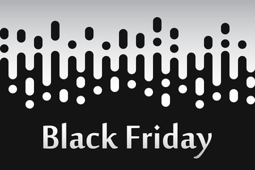 Sticker - Black friday sale banner. Vector illustration eps10