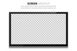 © stas111 - Screen mockup. TV with blank screen for design
