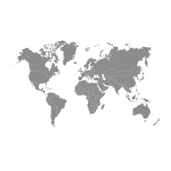  World map vector abstract illustration