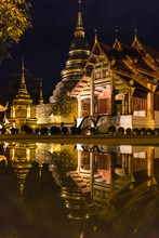 Wat Prasing, Famous Temple In Chiang Mai, Thailand.