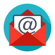 Envelope email icon isolated on white background