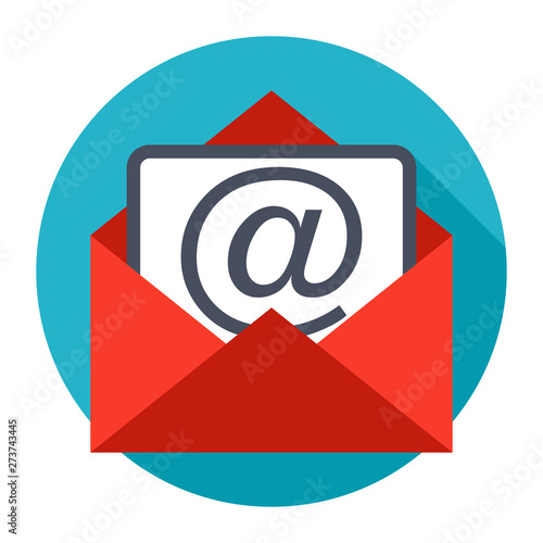 Fotografía Envelope email icon isolated on white background