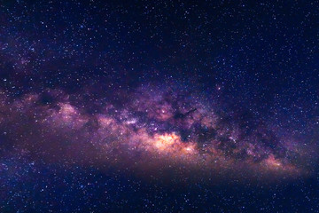 starry night sky with milky way