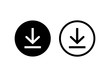 download icon symbol vector