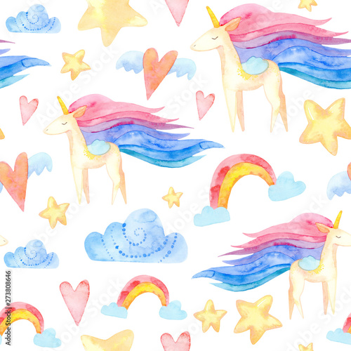 watercolor seamless pattern...