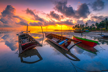 morning in a beautiful fishing village