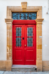 Wall Mural - Colorful door in the old town of Nicosia, Cyprus