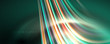 © antishock - Fluid color rainbow style wave abstract background, techno modern design on black