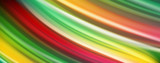 Fototapeta Tęcza - Flowing liquid colors - modern colorful flow poster. Wave liquid shapes. Art design for your design project