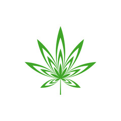 Poster - cannabis leaf vector