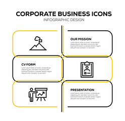 Sticker - CORPORATE BUSINESS ICON SET