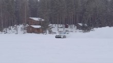 BMW I8 Supercar Drifting On Frozen Sea In Vaasa (Finland). Shot In Slow-motion With Red Monster 8K. In 4K