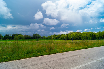 Canvas Print - Temporale cielo plumbeo