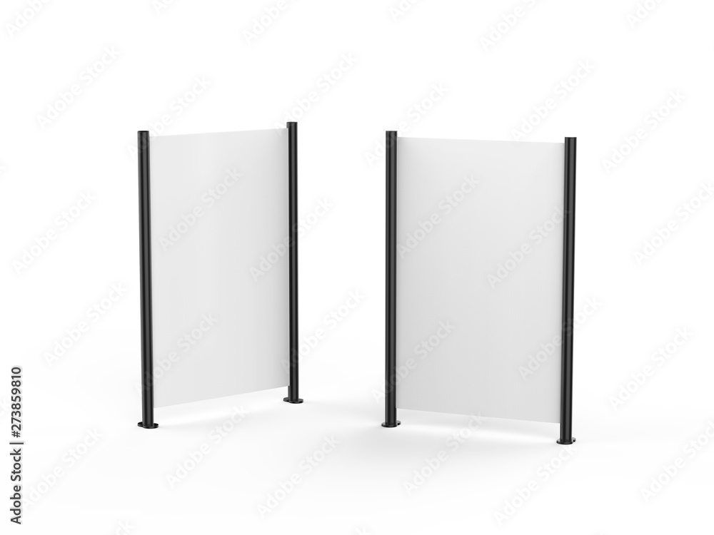 White blank empty high resolution Business roll up and standee banner ...