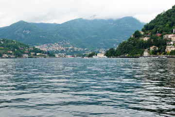 Lake Como landscape in spring