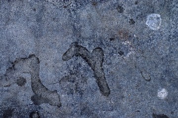 Detailed close up surface of aged and weathered concrete wall textures in high resolution