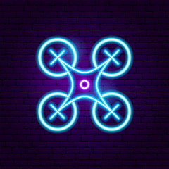 Sticker - Quadrocopter Gadget Neon Label