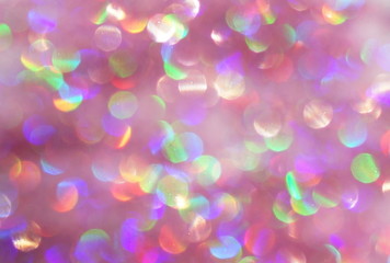 blur glitter, bokeh, defocused colorful festive background,  texture. Xmas abstract background .