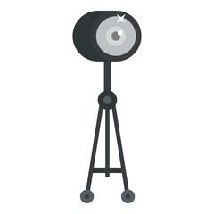 Canvas Print - Light on stand icon. Flat illustration of light on stand vector icon for web design