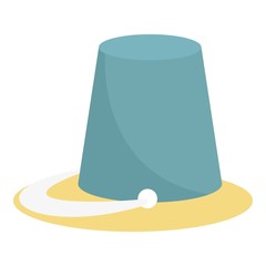 Sticker - sand bucket icon. flat illustration of sand bucket vector icon for web design