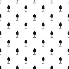 Sticker - Birch tree pattern seamless vector repeat geometric for any web design