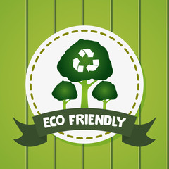 Wall Mural - eco friendly planet design image