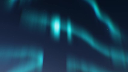 Wall Mural - seamless loop of the aurora borealis lights on a sky. You can use this stunning videos as a background or overlay for travel videos, documentaries, youtube videos, commercials, and much more.