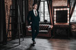 © Yevhen - Handsome fashion businessman posing in luxury interior room. Stylish young man model. Sexy male. Business concept. Success lifestyle