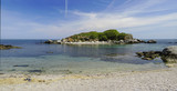 Fototapeta  - I'm looking for a man.. Island and coast to the Black Sea resort of Rusalka, Bulgaria.