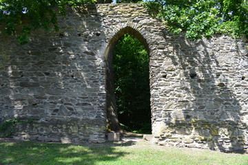 Sticker - Ruine einer alten Kapelle, Melsbach