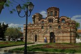 Fototapeta  - Medieval Orthodox Church Christ Pantocrator in Nessebar, Bulgaria.