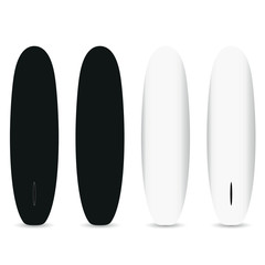 Canvas Print - surfboard icon in black and white