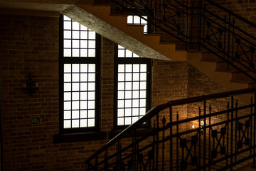 Window in the castle, indoor view