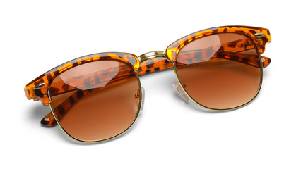 Folded Leopard Sun Glasses