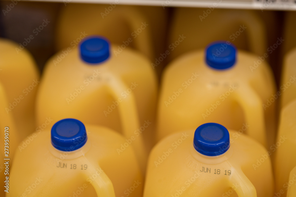 Orange juice expiration date stamp stock photo adobe stock