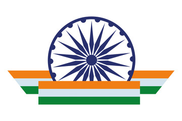 Poster - ashoka chakra symbol icon cartoon