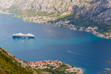 Poster - Kotor, Montenegro. Seen from above