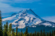 Beautiful Clear Skies Over Mount Hood in Oregon