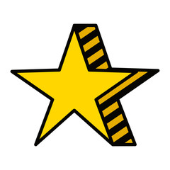 Sticker - star award element isolated icon