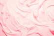 Pink foam texture abstract art background. Airy mousse decorative pattern wallpaper.