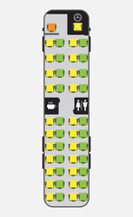 15 Meter bus seat map