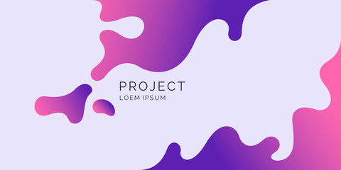 Wall Mural - bright poster with dynamic waves. vector illustration in minimal style