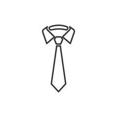 Poster - Simple Tie icon template black color editable. Simple Tie symbol Flat vector sign isolated on white background. Simple vector illustration for graphic and web design.