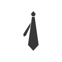 Poster - Simple Tie icon template black color editable. Simple Tie symbol Flat vector sign isolated on white background. Simple vector illustration for graphic and web design.