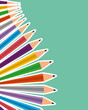 set of colors pencils school