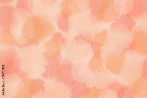 Background orange. Watercolor background