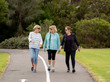 © SB Arts Media - Happy active senior citizen women walking and training together in healthy retirement lifestyle