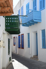 Poster - Gasse in Mandraki, Nysiros