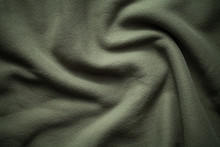 Background Texture Of Dark Green Fleece